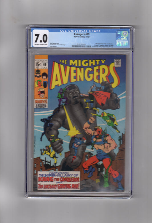 Marvel Comics CGC Comic AVENGERS #69 CGC 7.0