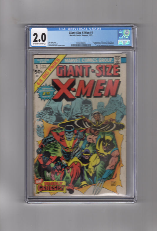MARVEL COMICS CGC Comic GIANT SIZE X-MEN #1 CGC 2.0