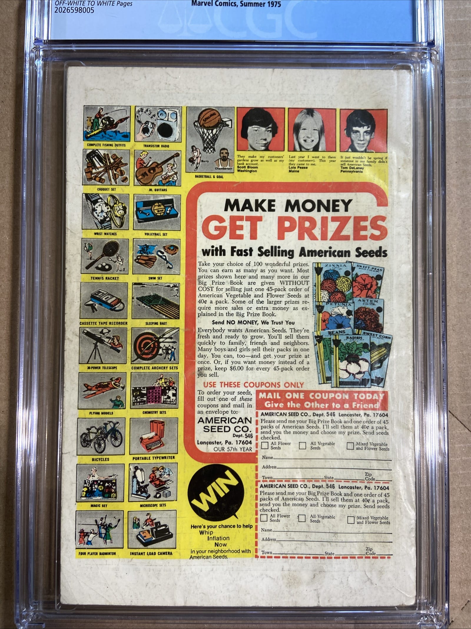 MARVEL COMICS CGC Comic GIANT SIZE X-MEN #1 CGC 2.0