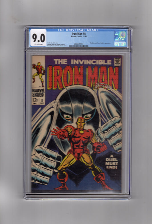 Marvel Comics CGC Comic IRON MAN #8 CGC 9.0