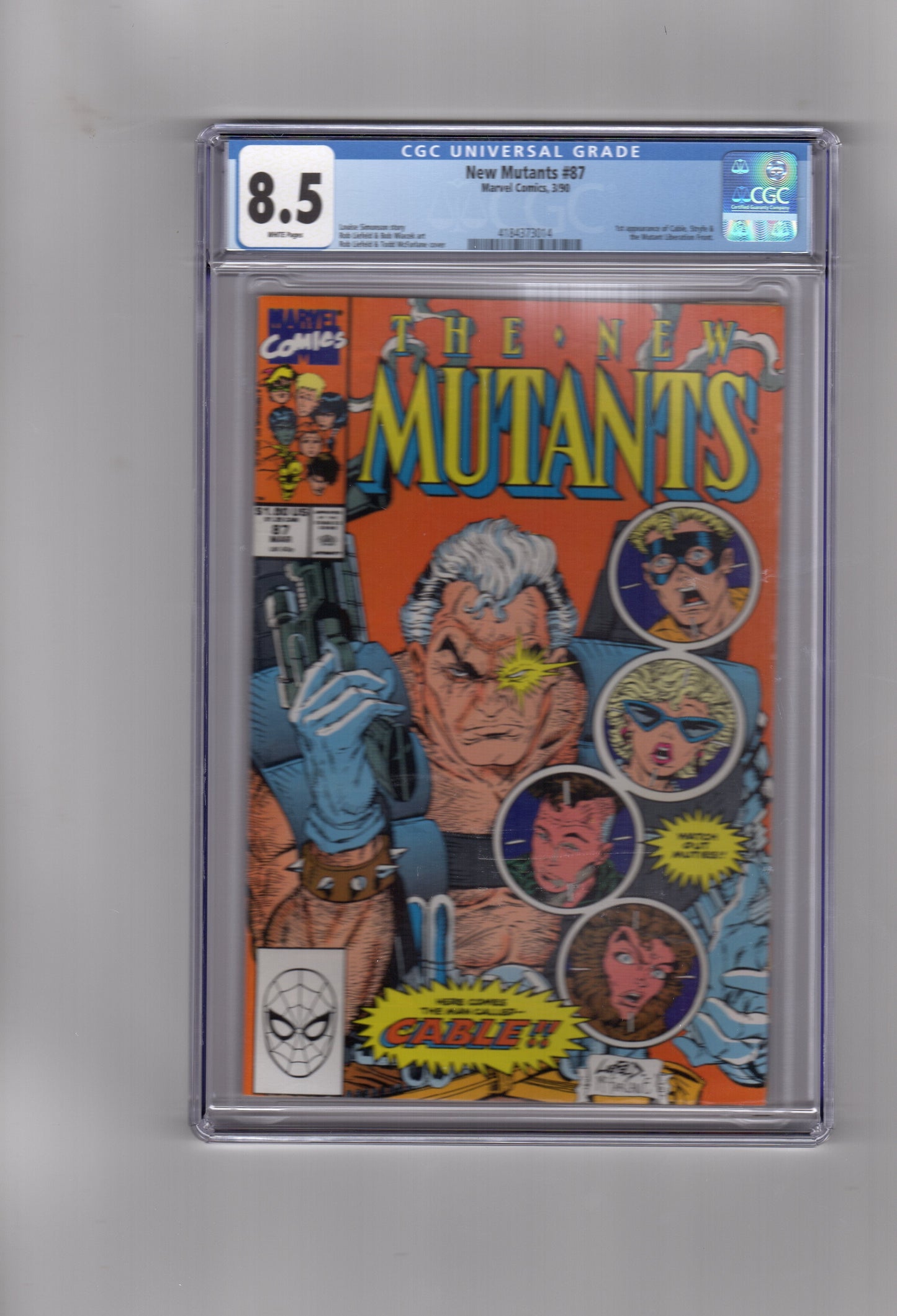 Marvel Comics CGC Comic NEW MUTANTS #87 CGC 8.5