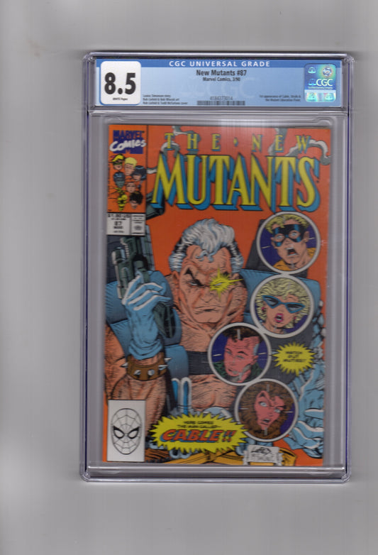 Marvel Comics CGC Comic NEW MUTANTS #87 CGC 8.5