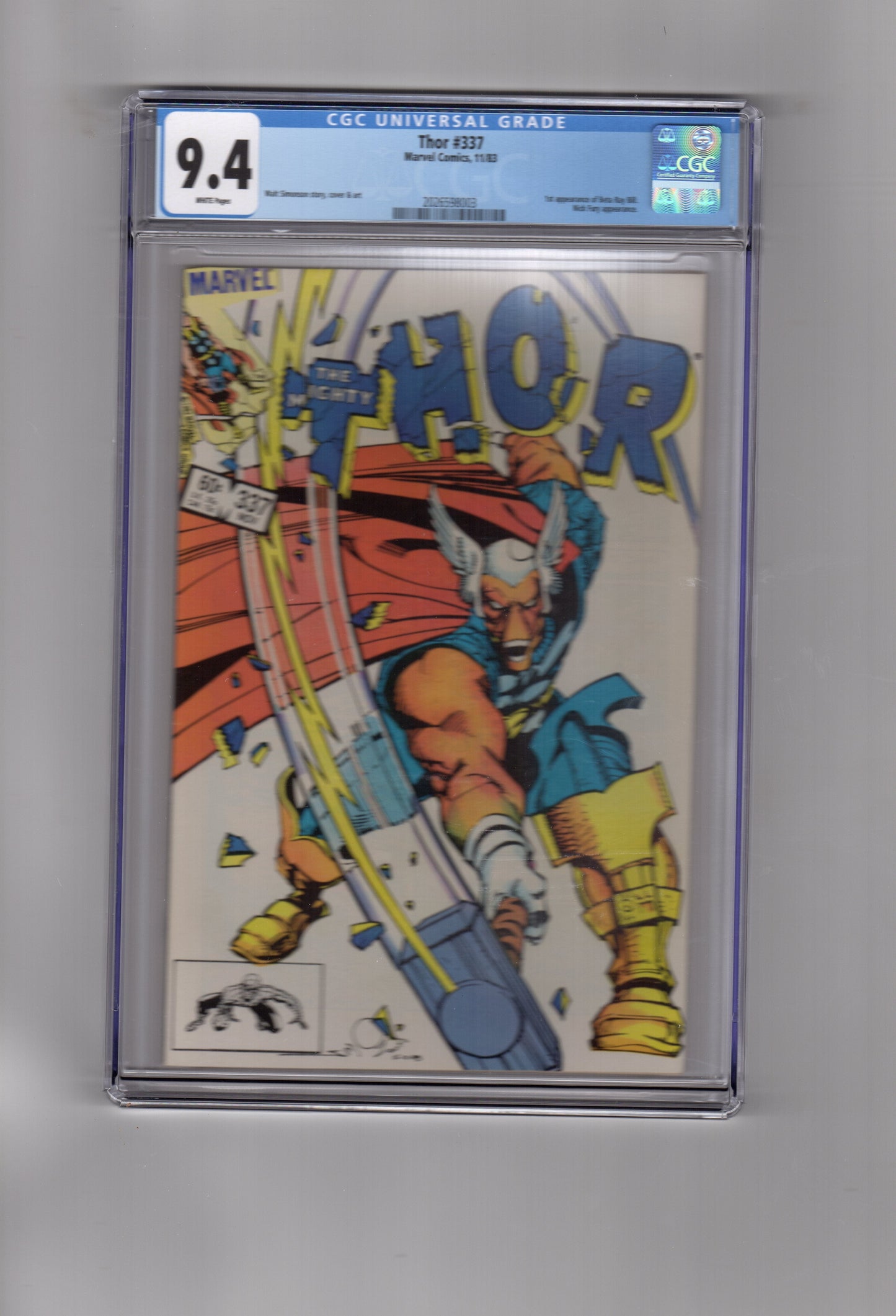 Marvel Comics CGC Comic THOR #337 CGC 9.4