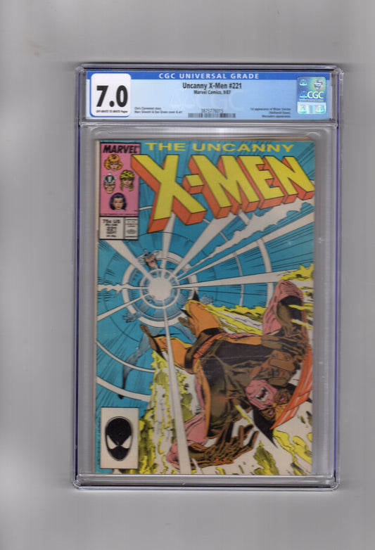 Marvel Comics CGC Comic UNCANNY X-MEN # 221 CGC 7.0