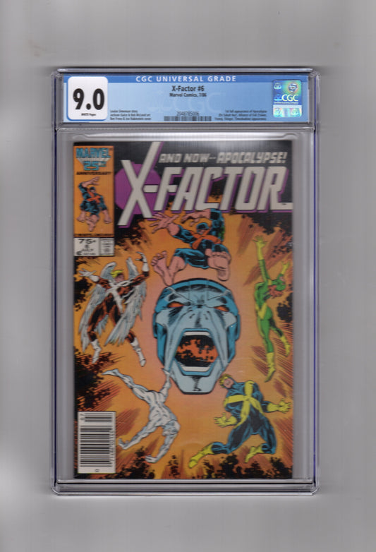 Marvel Comics CGC Comic X-FACTOR #6 CGC 9.0