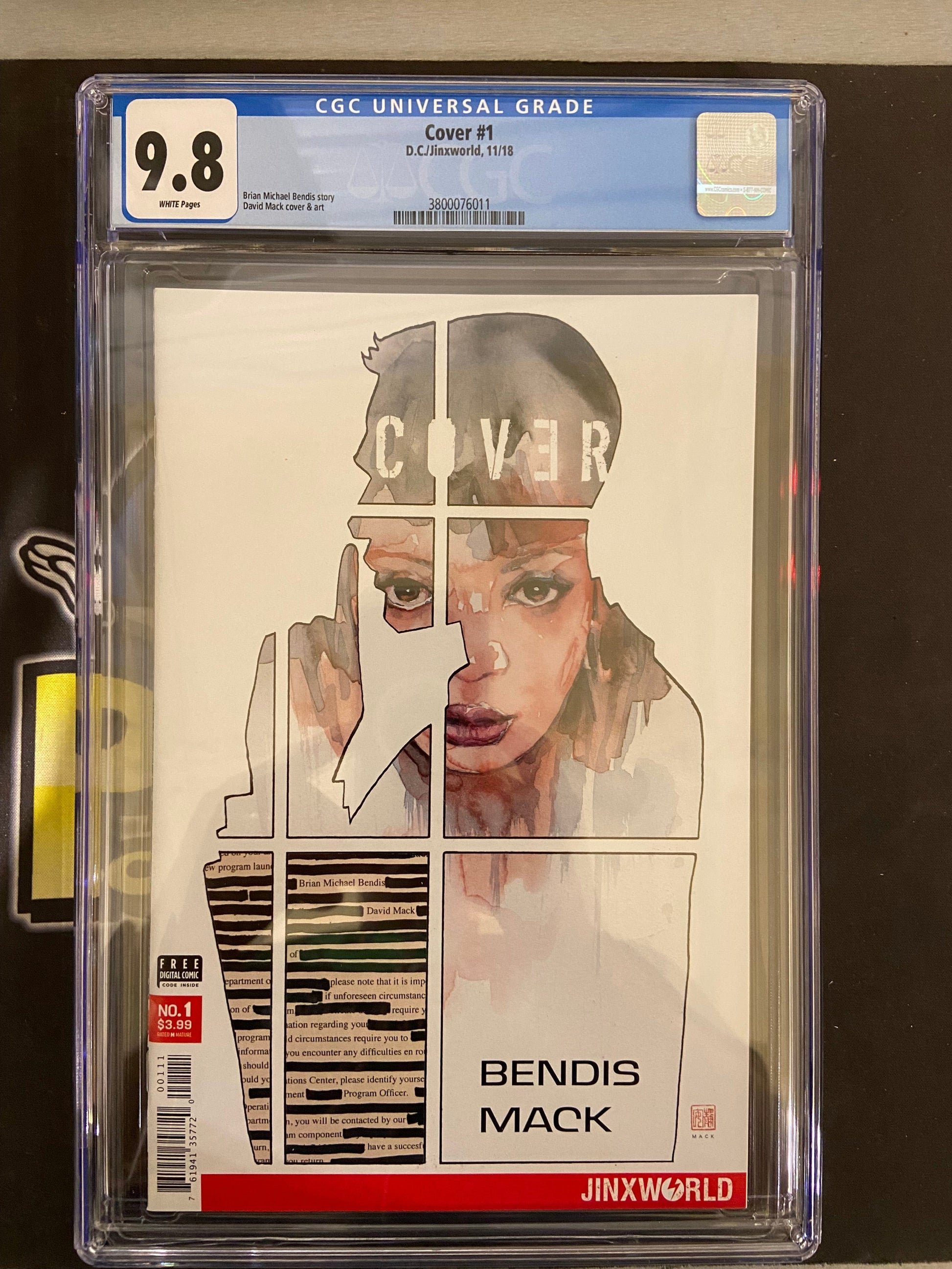 MARVEL COMICS CGC COVER #1 CGC 9.8