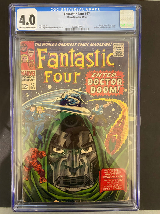MARVEL COMICS CGC FANTASTIC FOUR #57 CGC 4.0