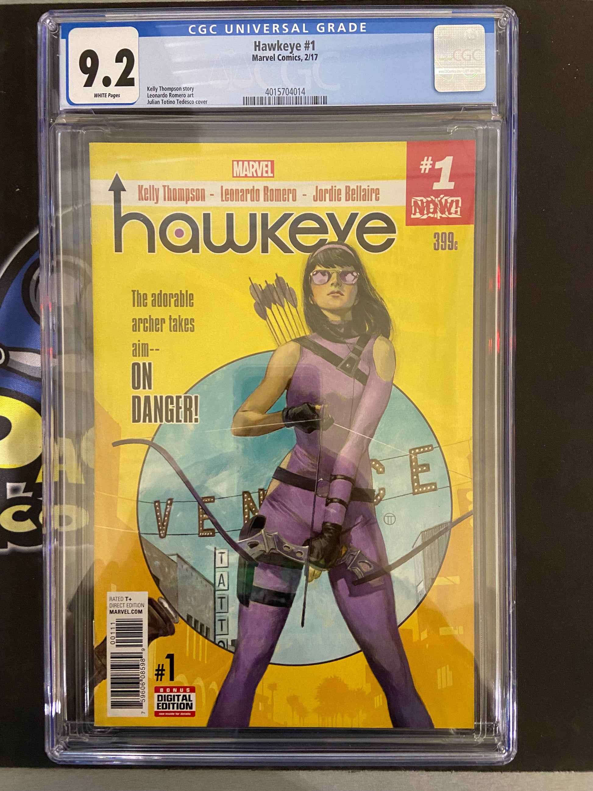 MARVEL COMICS CGC HAWKEYE #1 (2/17) CGC 9.2