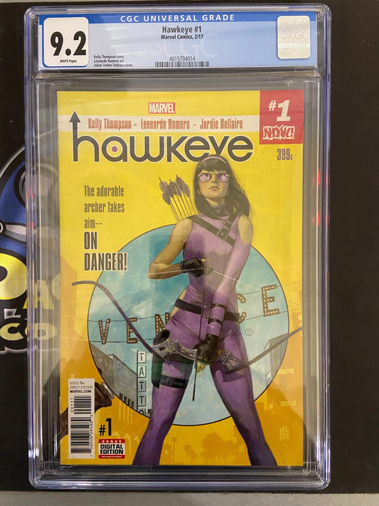 MARVEL COMICS CGC HAWKEYE #1 (2/17) CGC 9.2