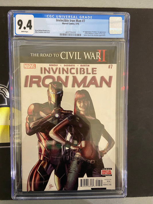 MARVEL COMICS CGC INVINCIBLE IRON MAN #7 CGC 9.4