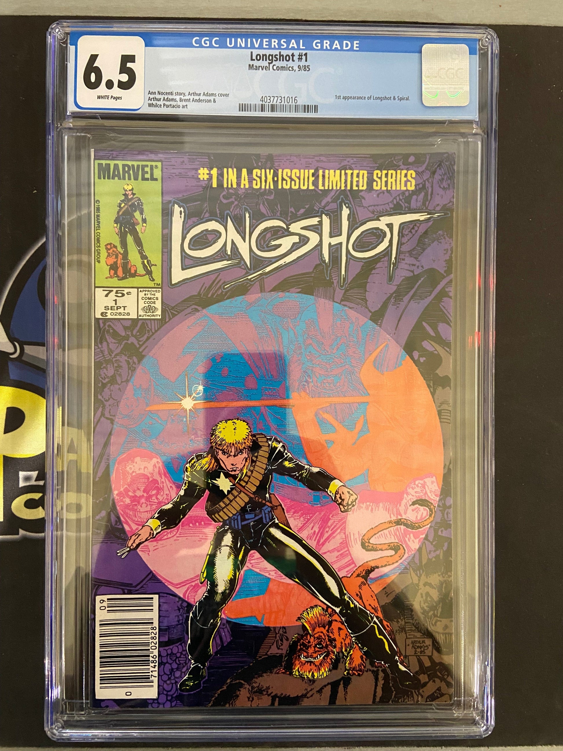 MARVEL COMICS CGC LONGSHOT #1 CGC 6.5