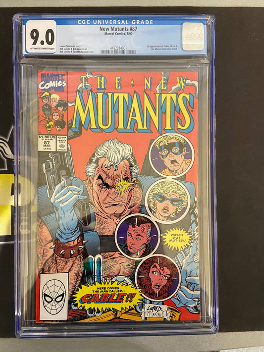 MARVEL COMICS CGC NEW MUTANTS #87 CGC 9.0