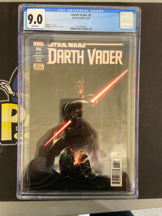 MARVEL COMICS CGC STAR WARS DARTH VADER #6 CGC 9.0