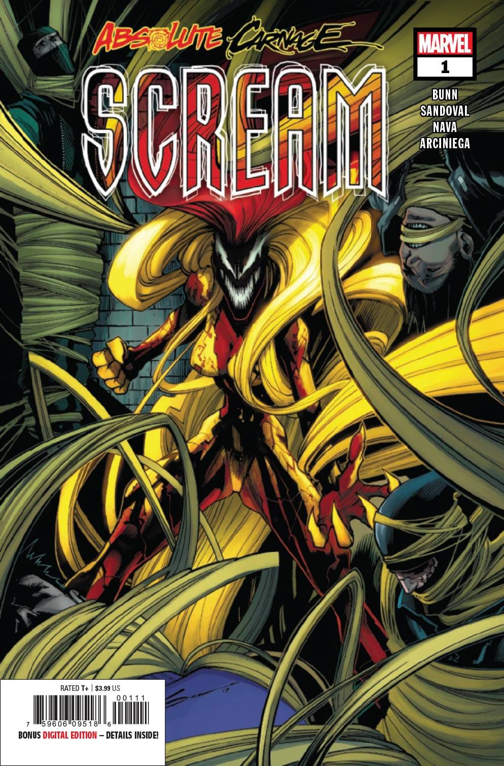 MARVEL COMICS COMIC BOOK ABSOLUTE CARNAGE SCREAM #1 (OF 3) AC (VF/NM)