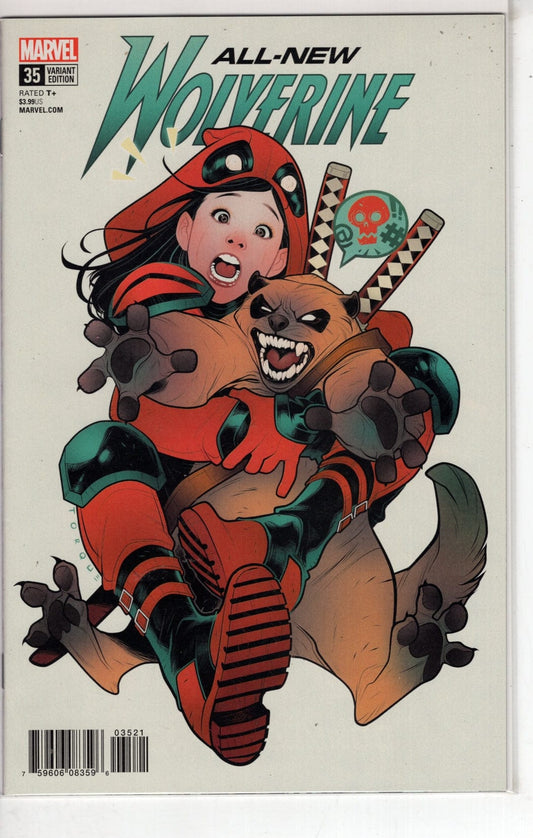 MARVEL COMICS COMIC BOOK ALL NEW WOLVERINE #35 TORQUE DEADPOOL VAR LEG  [VF/NM]
