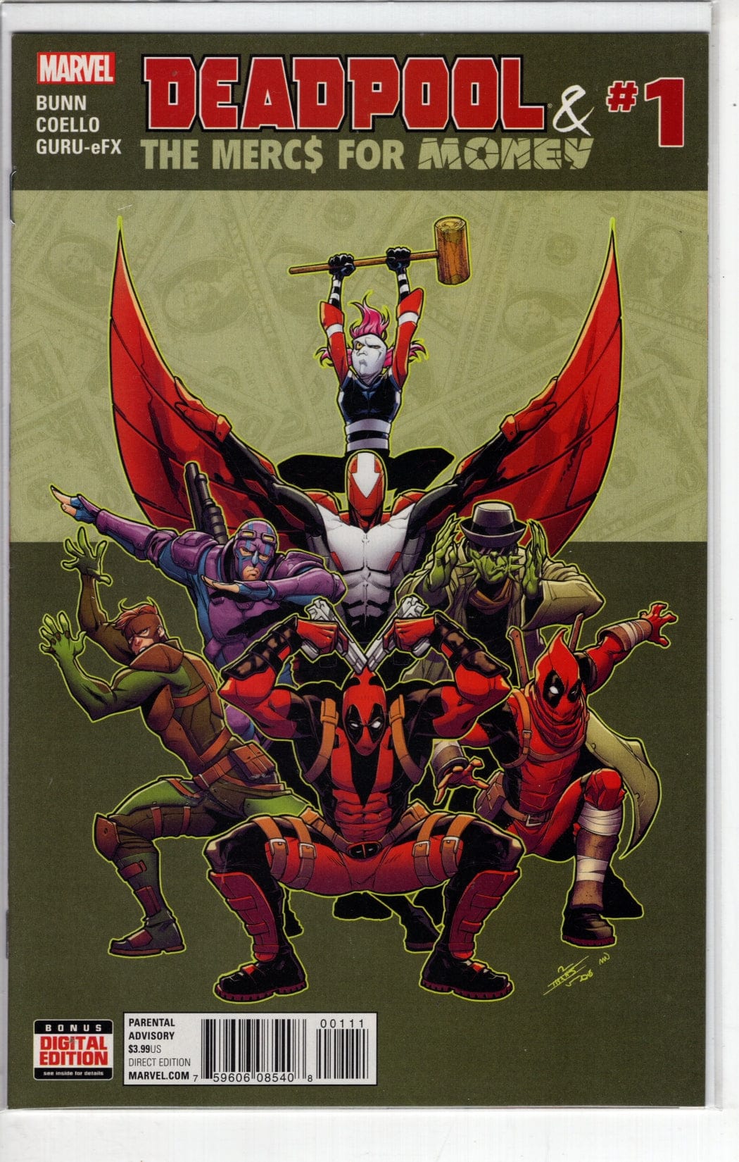 MARVEL COMICS COMIC BOOK DEADPOOL AND MERCS FOR MONEY #1