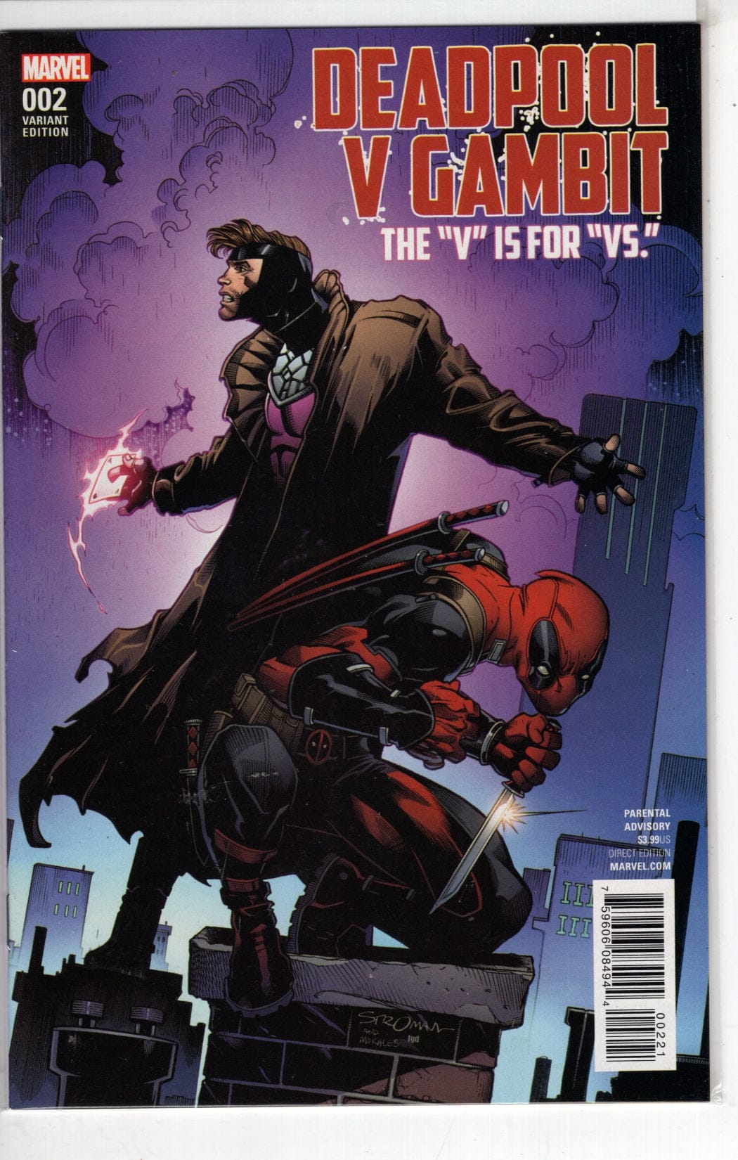 MARVEL COMICS COMIC BOOK DEADPOOL VS GAMBIT #2 (OF 5) STROMAN VAR