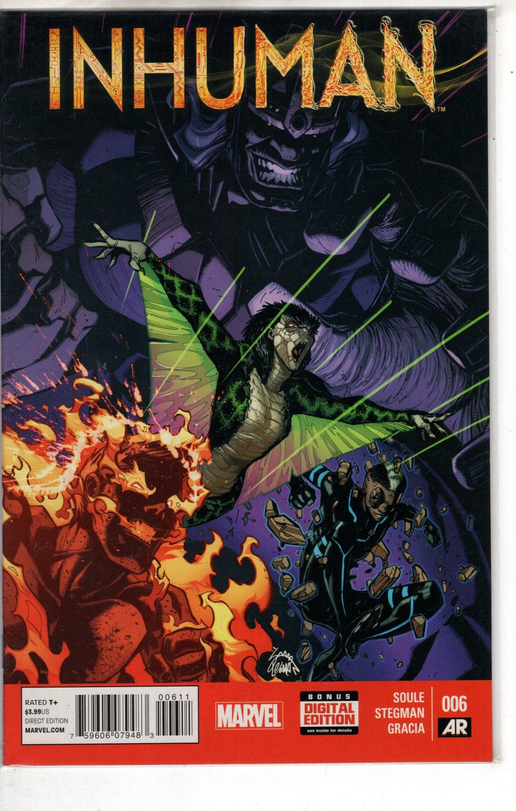 MARVEL COMICS COMIC BOOK INHUMAN #6 (VF/NM)