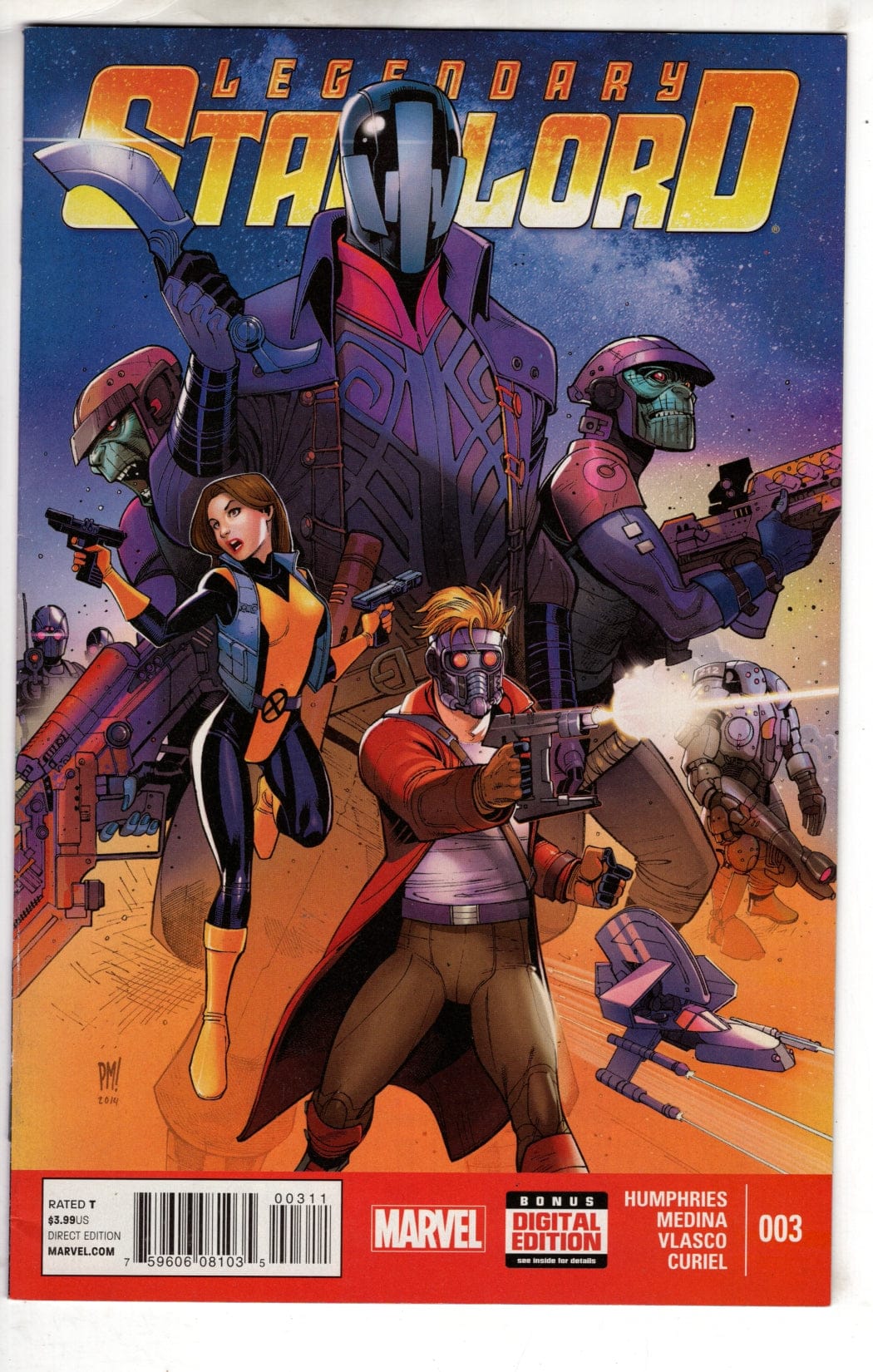 MARVEL COMICS COMIC BOOK LEGENDARY STAR LORD #3 (VF)