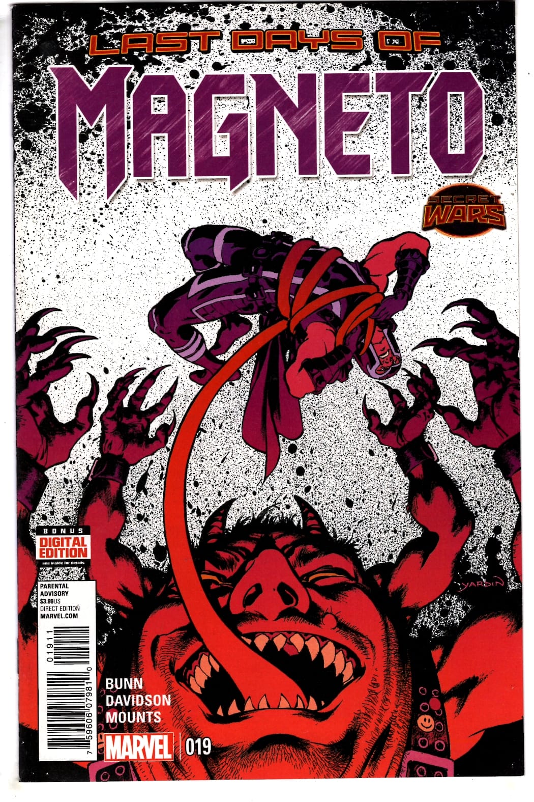 MARVEL COMICS COMIC BOOK MAGNETO #19 SWA (VF)