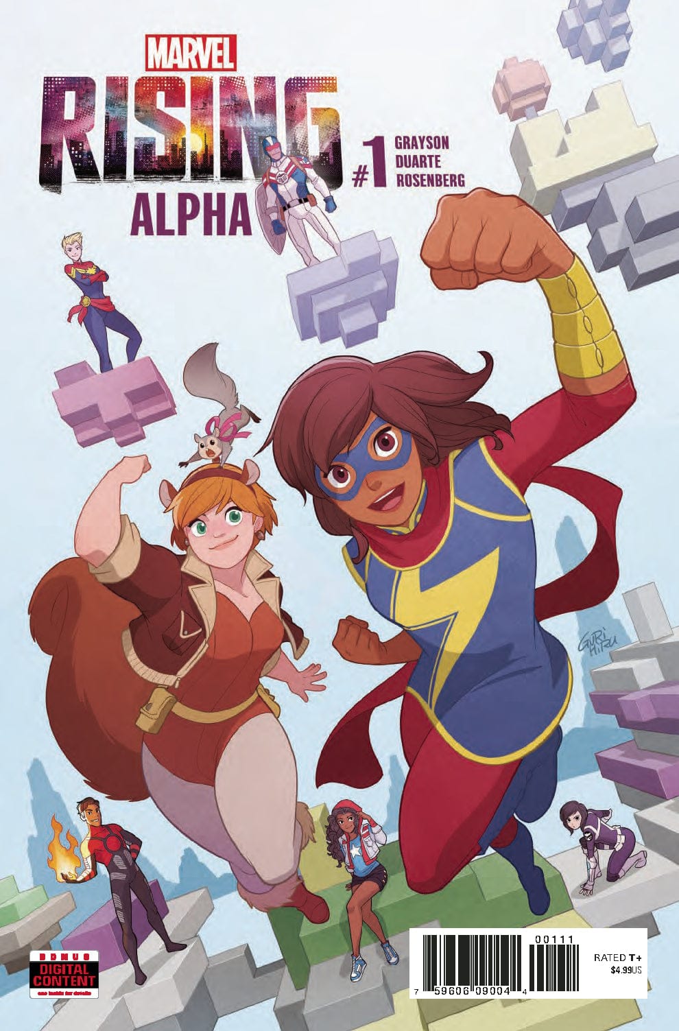 MARVEL COMICS COMIC BOOK MARVEL RISING ALPHA #1 (DAMAGED COPY)