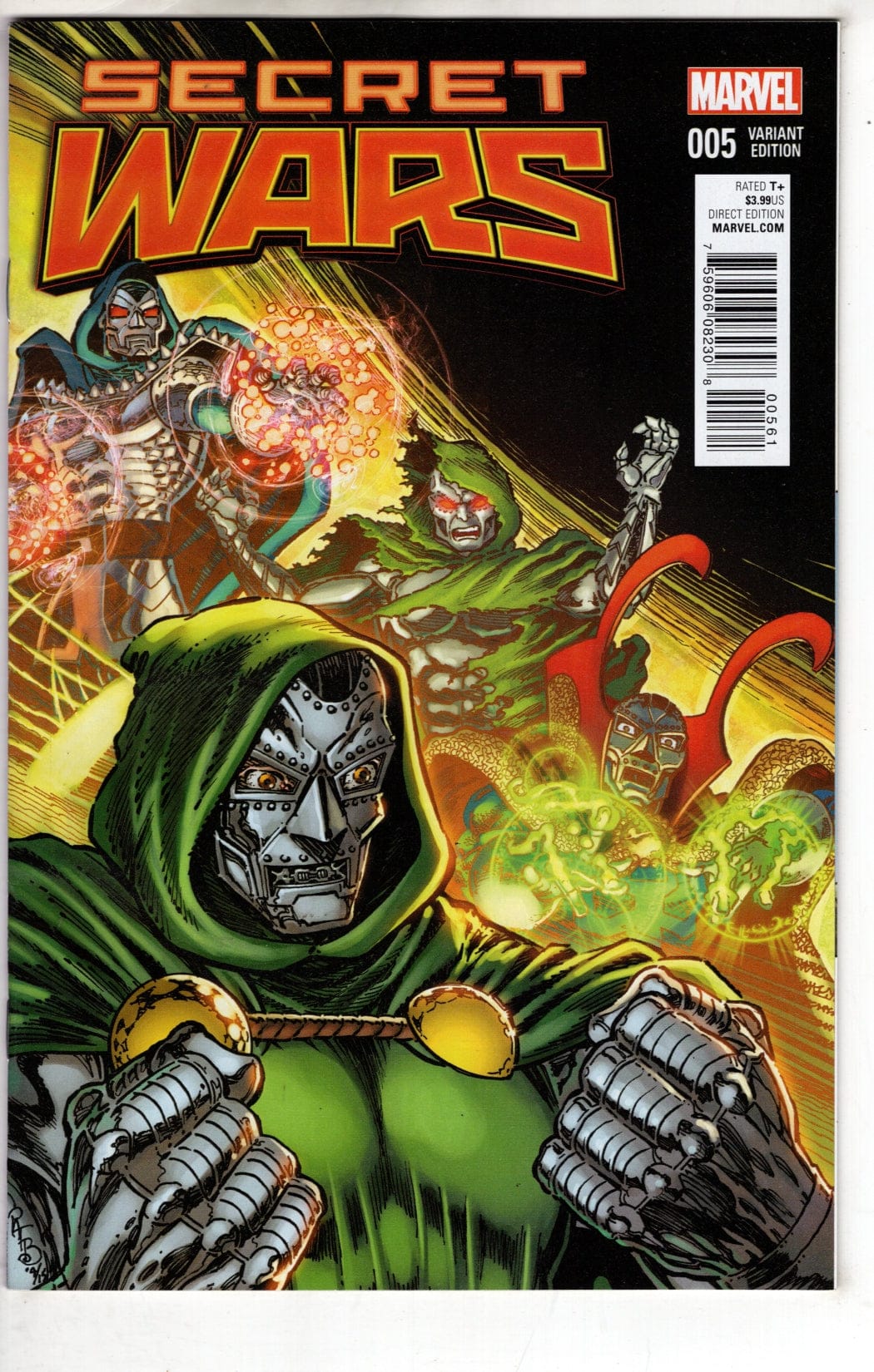 MARVEL COMICS COMIC BOOK SECRET WARS #5 (OF 9) BRODERICK CLASSIC VAR SWA (VF/NM)