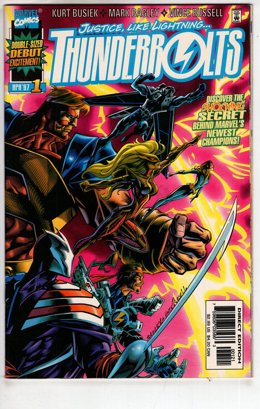 MARVEL COMICS comic Thunderbolts (1997 series) #1 2ND PRINT