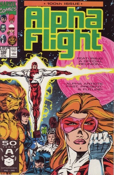 Marvel Comics Comics Alpha Flight #100 [FN/VF]