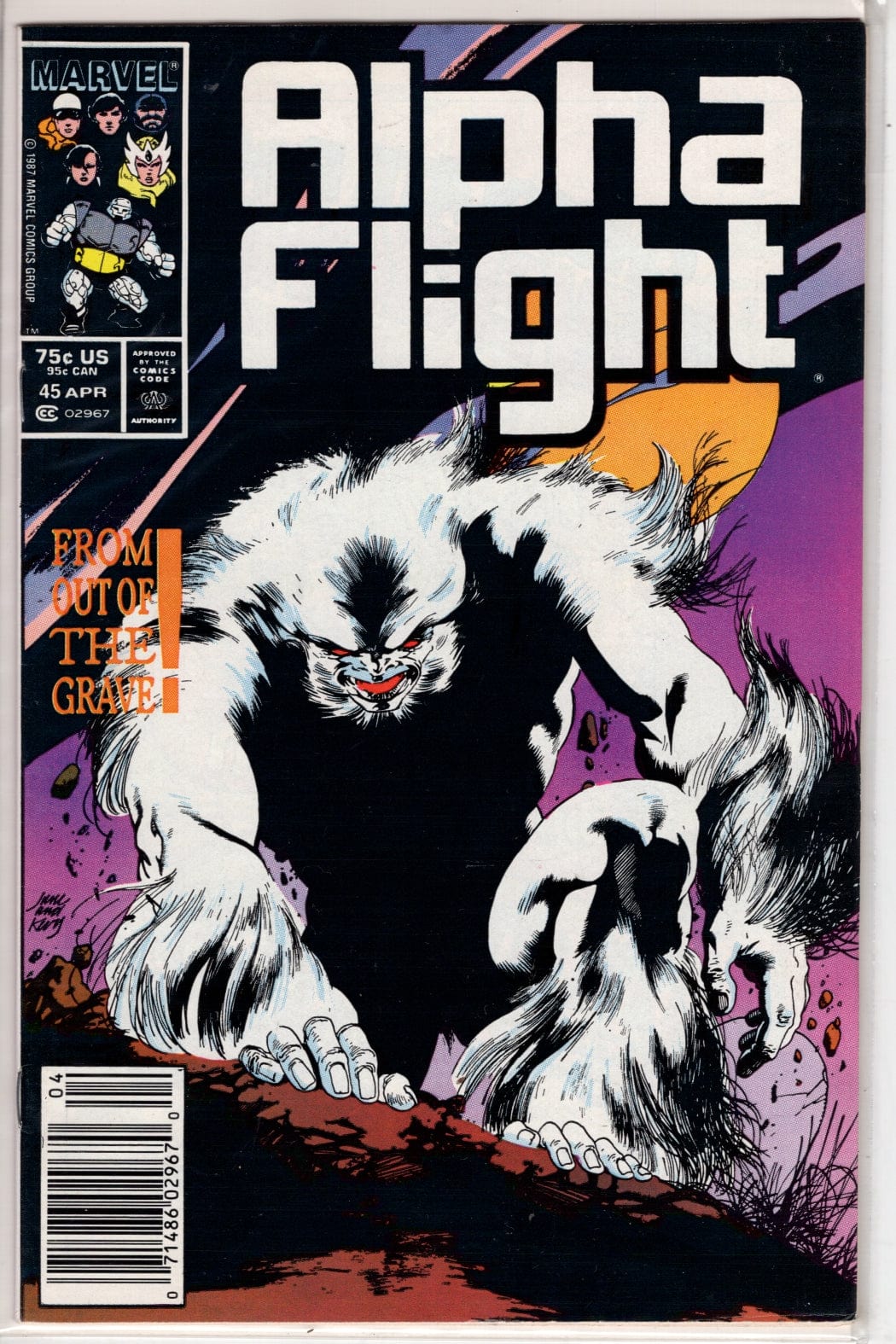 Marvel Comics Comics Alpha Flight #45