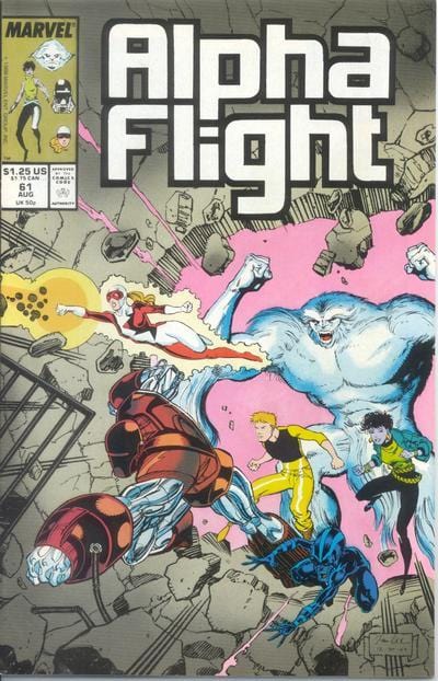 Marvel Comics Comics Alpha Flight #61 [FN/VF]