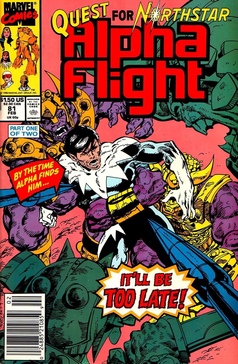 Marvel Comics Comics Alpha Flight #81 [FN/VF]