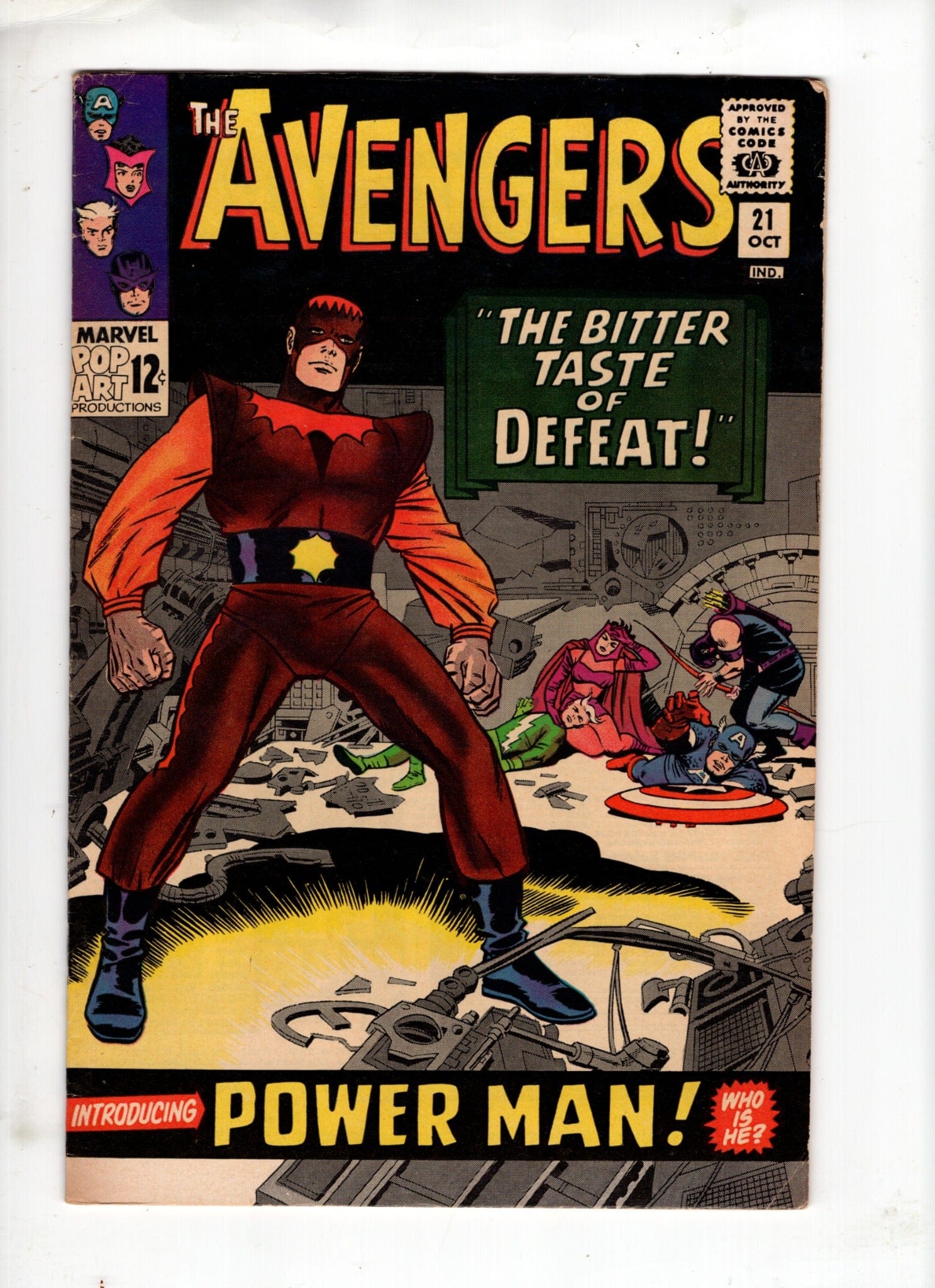MARVEL COMICS COMICS Avengers #21 (October 1965) – Very Good to Fine (VG/FN)