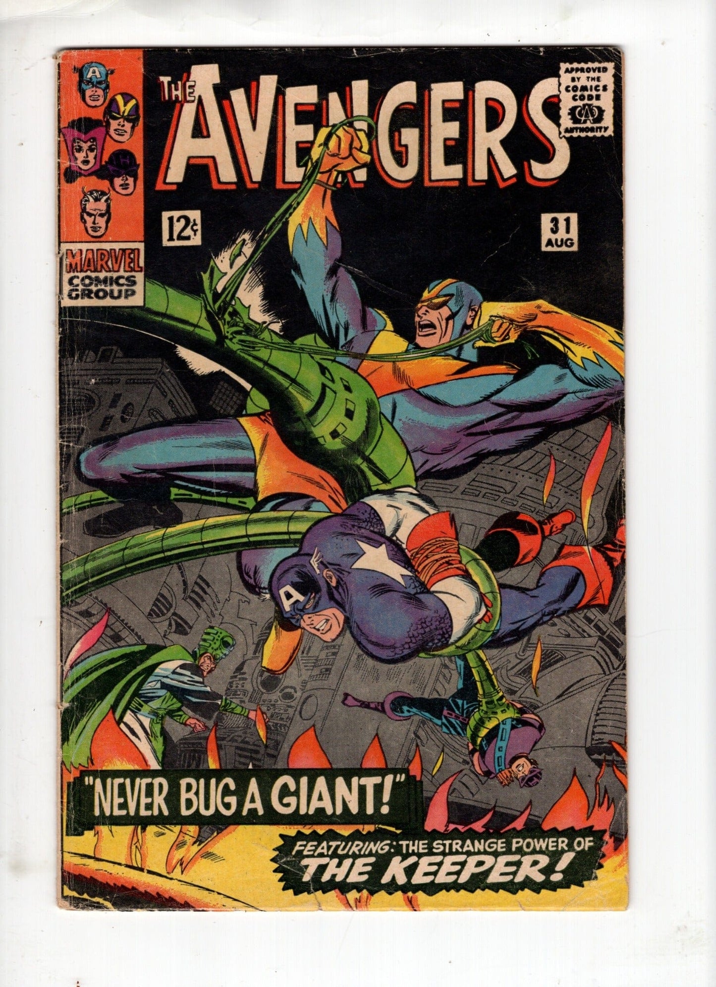 MARVEL COMICS COMICS Avengers #31 (Aug 1966) – (G/VG)
