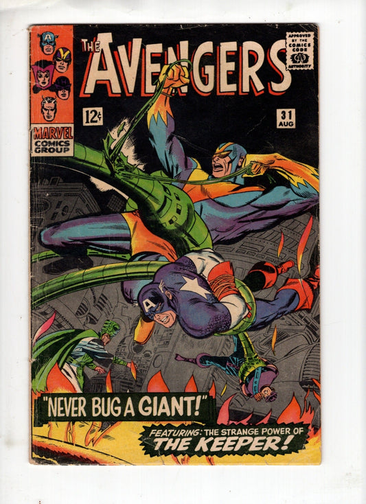 MARVEL COMICS COMICS Avengers #31 (Aug 1966) – (G/VG)