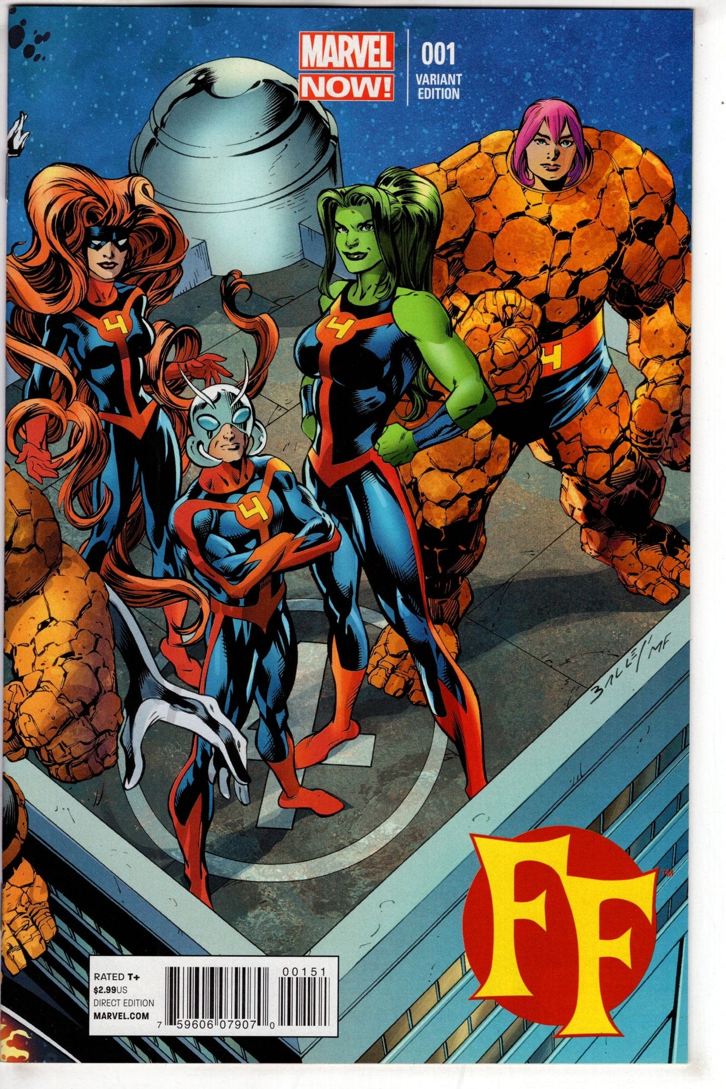 MARVEL COMICS Comics FF #1 BAGLEY CONNECTING VAR NOW