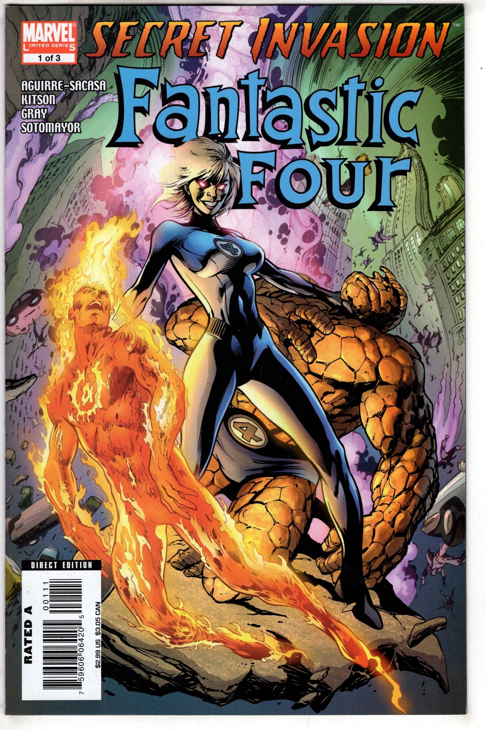 MARVEL COMICS Comics SECRET INVASION FANTASTIC FOUR #1 (OF 3) SI