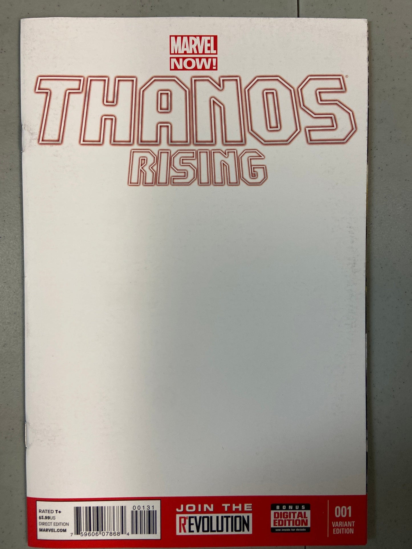 MARVEL COMICS Comics THANOS RISING #1 (OF 5) BLANK VAR NOW