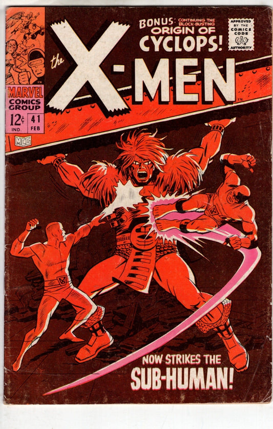 MARVEL COMICS COMICS X-Men #41 (Feb 1968) [VG]