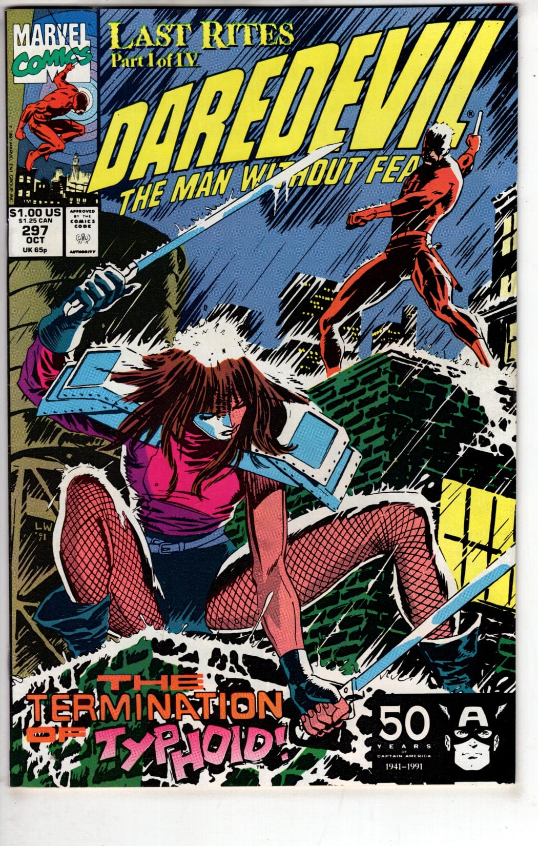 Marvel Comics Daredevil #297 [FINE]