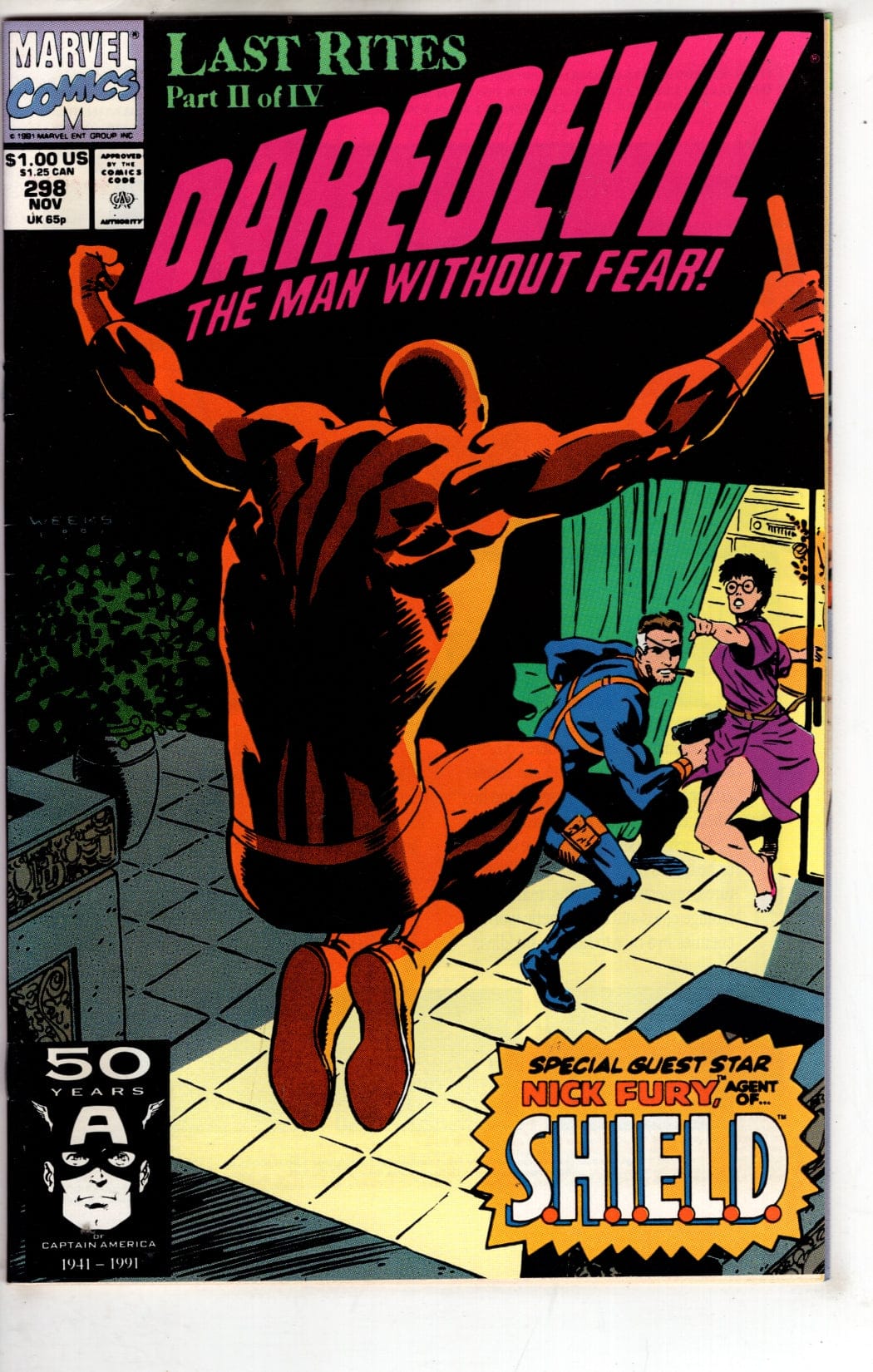Marvel Comics Daredevil #298 [FINE]