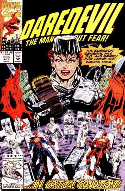 Marvel Comics Daredevil #306 [FINE]