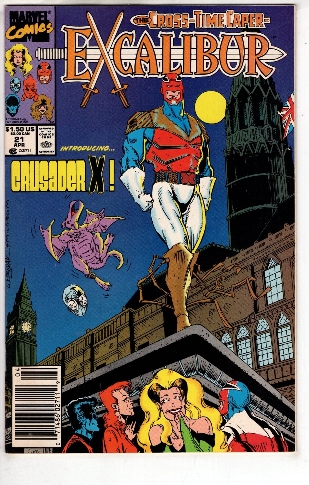 Marvel Comics Excalibur #21 [VG/FN]
