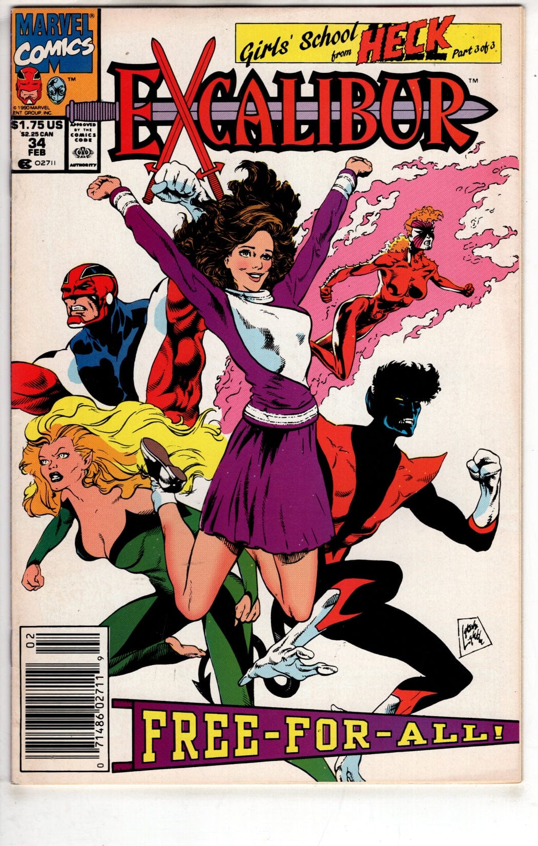 Marvel Comics Excalibur #34 [VG/FN]