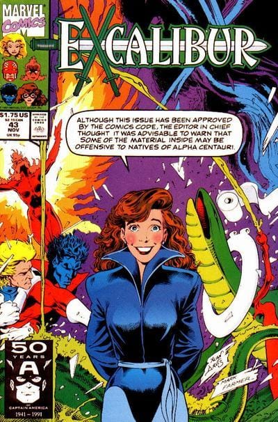 Marvel Comics Excalibur #43 [VG/FN]