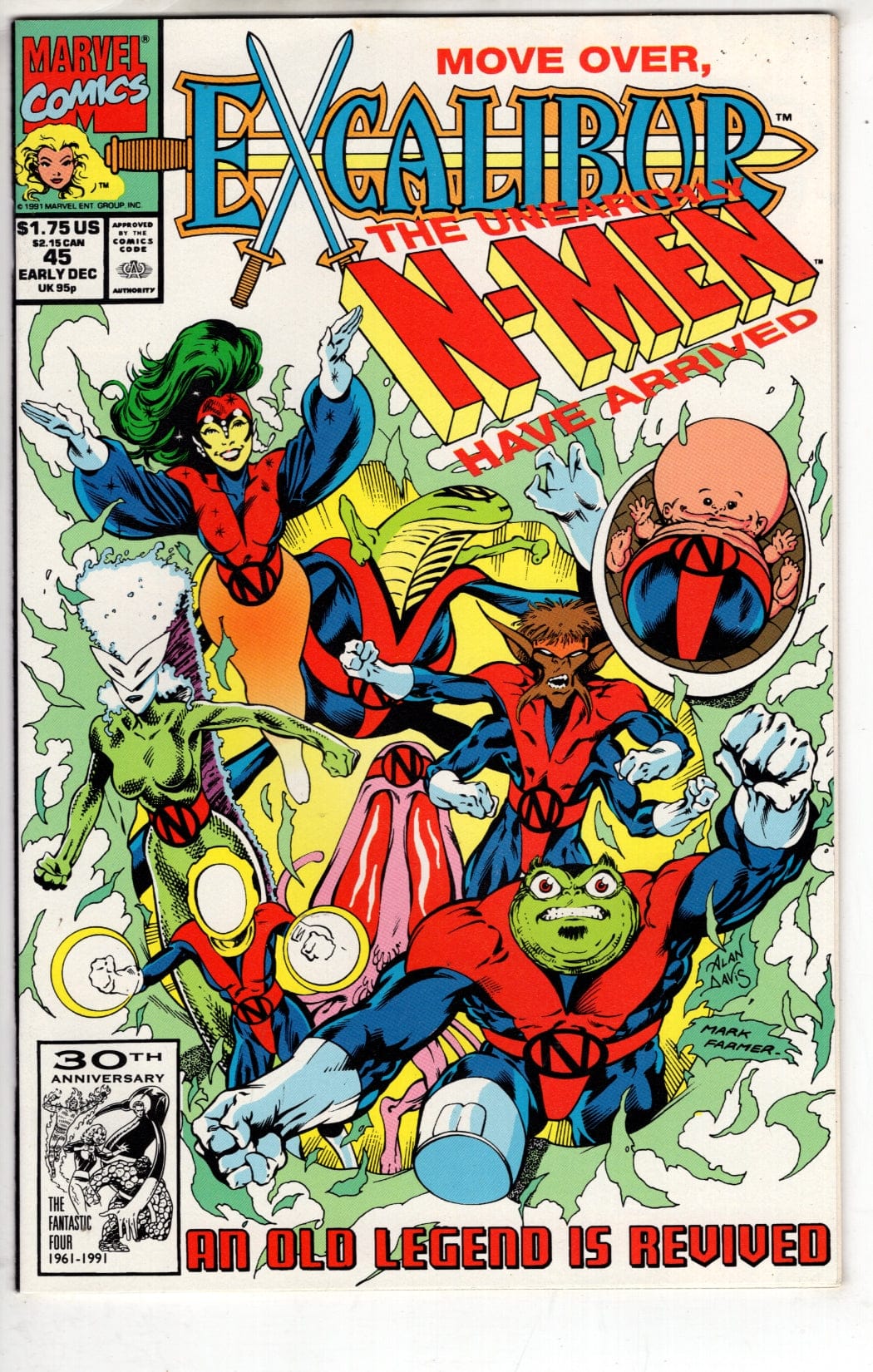 Marvel Comics Excalibur #45 [VG/FN]