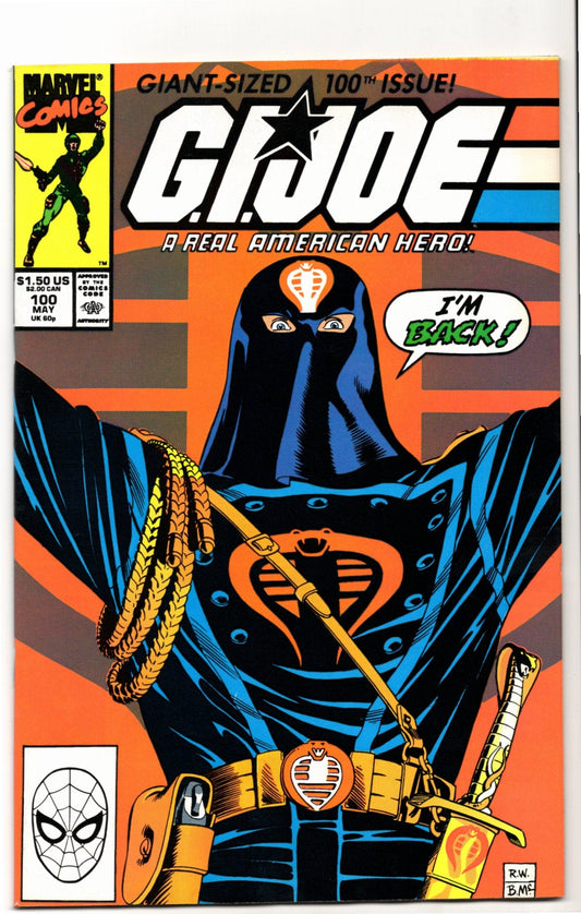 Marvel Comics G.I. Joe: A Real American Hero #100 [GOOD]