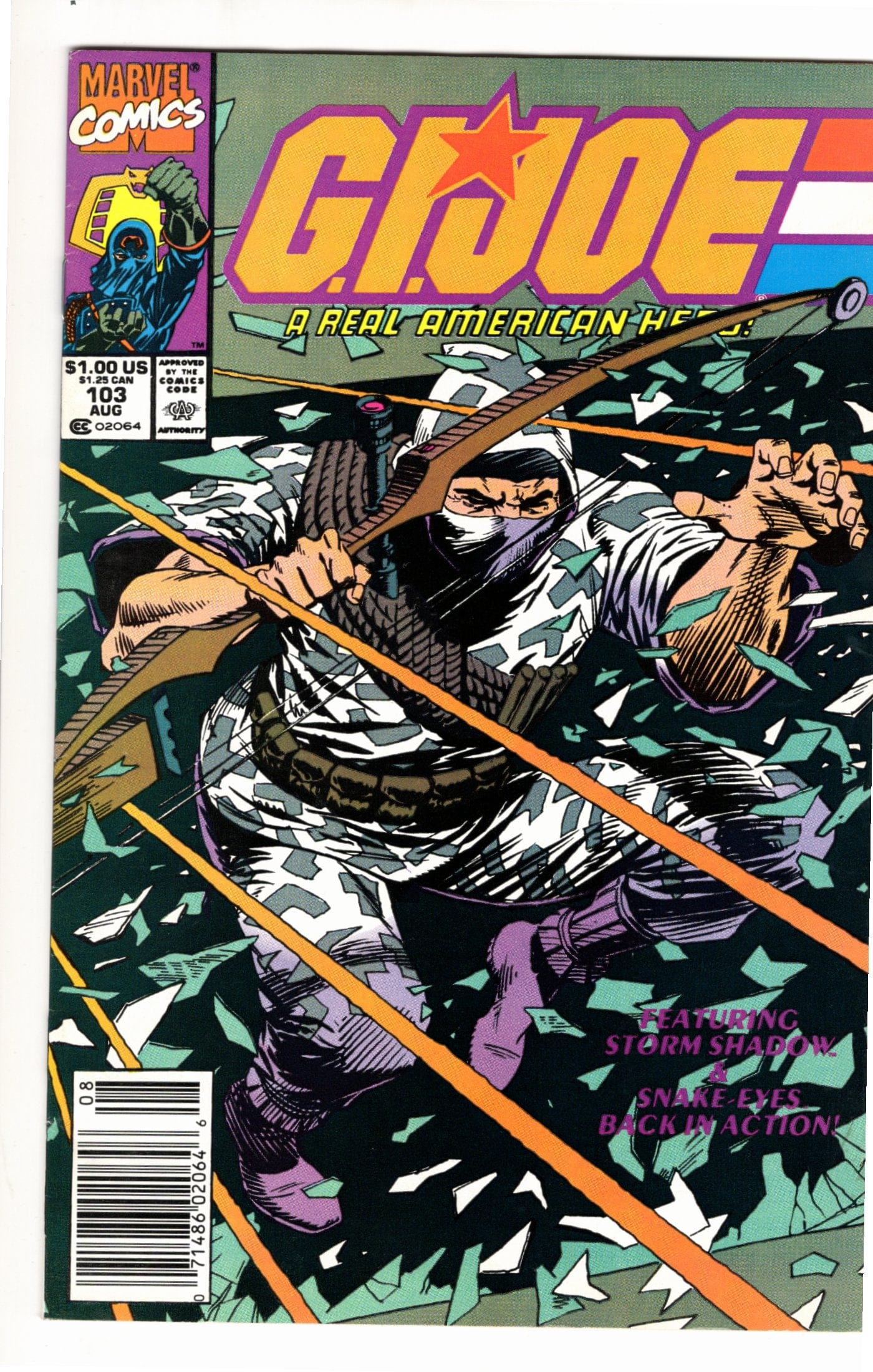 Marvel Comics G.I. Joe: A Real American Hero #103 [GOOD]