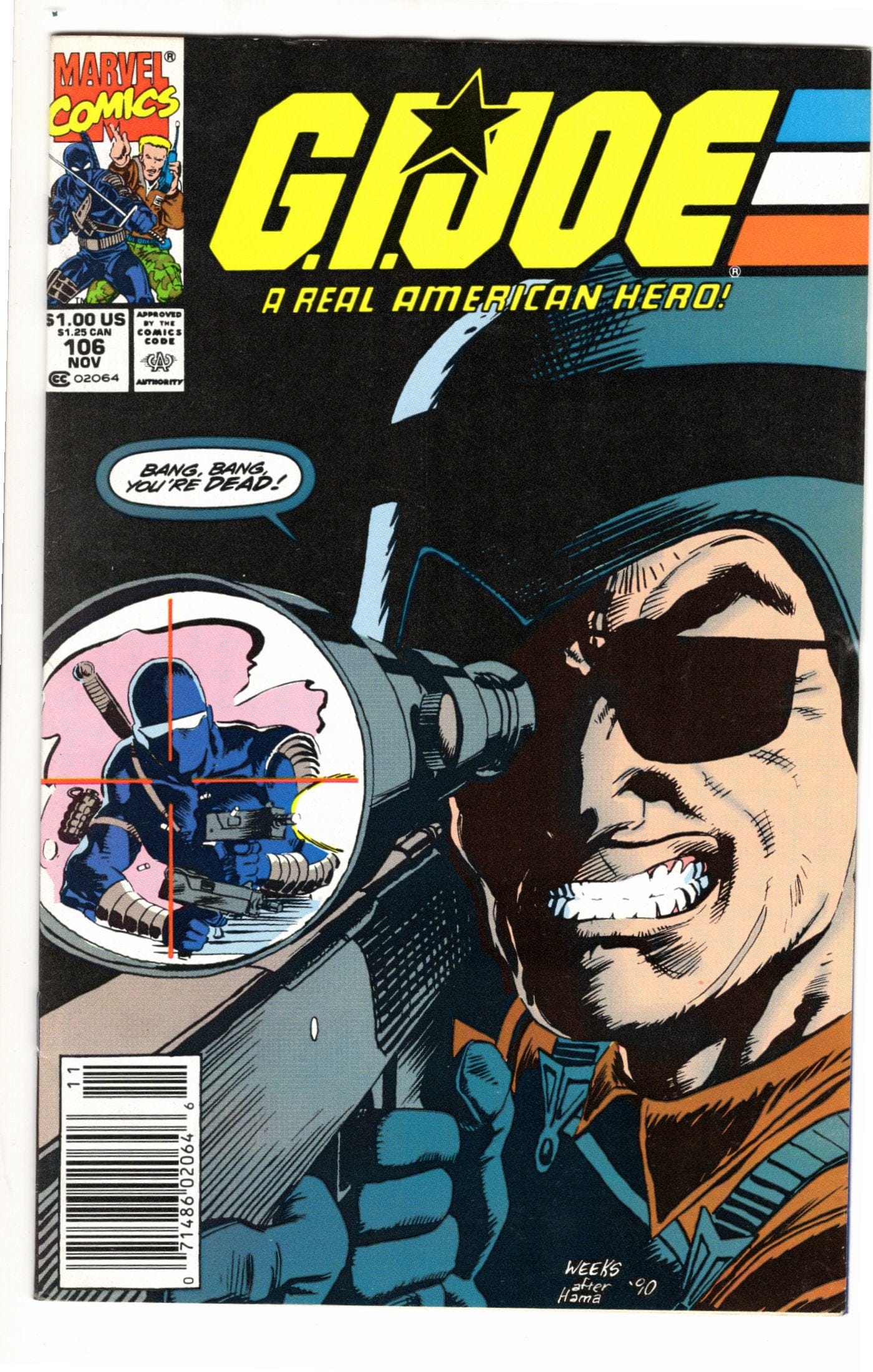 Marvel Comics G.I. Joe: A Real American Hero #106 [GOOD]