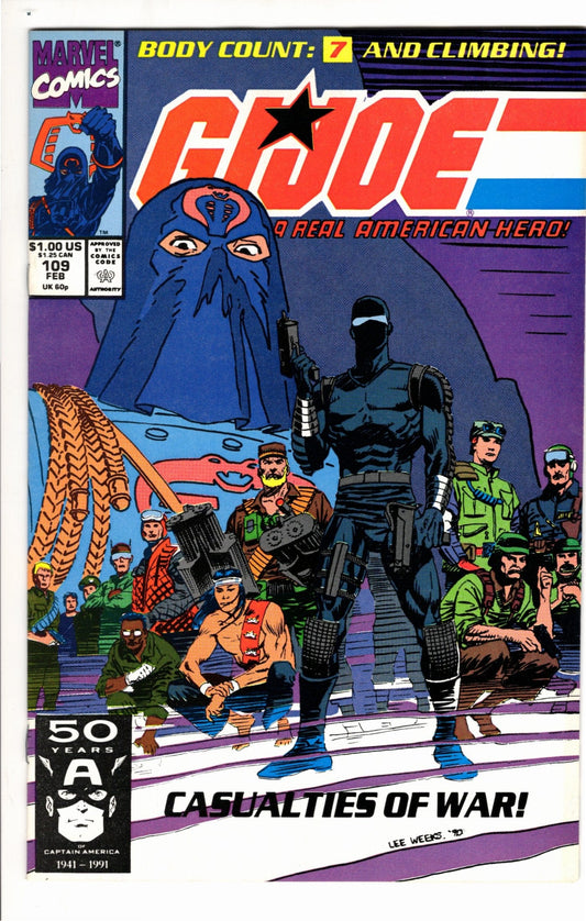 Marvel Comics G.I. Joe: A Real American Hero #109 [GOOD]