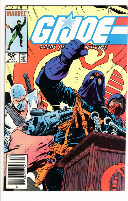 Marvel Comics G.I. Joe: A Real American Hero #33 [GOOD]